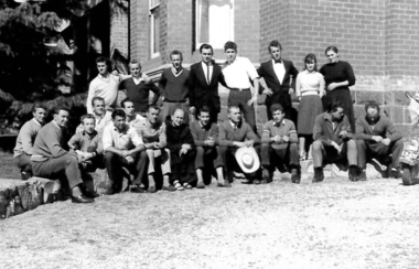 Photo, Fr Basil, Boys and cook, early 1960s   ( 1961 or 1962 )