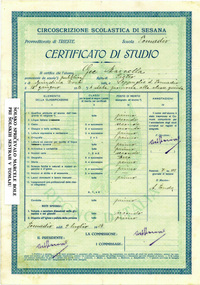 School Certificate, Marcela Bole Gec Monastery School Tomaj School Certificate 1924