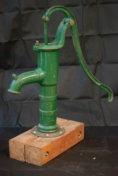 Full view of pump from side angle