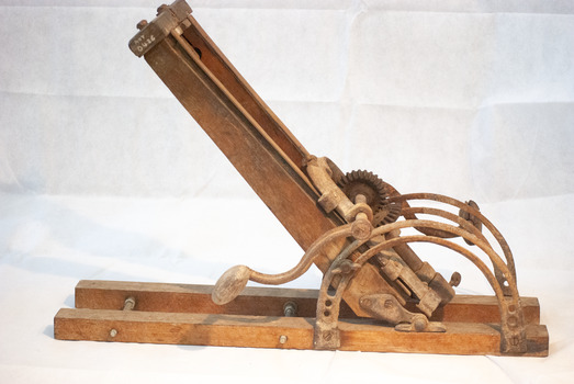 Portable sleeper drill side view