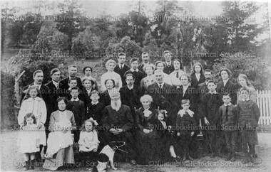 Photograph - Black & white photograph, Lawrey family group 1918