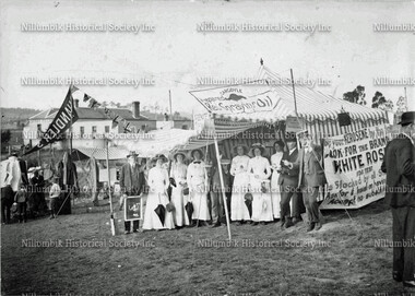 Group of Ladies at Diamond Creek Horticultural Show c1900