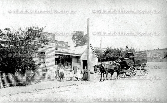 Arrival of the Royal Mail at the Post Office in Chute Street Diamond Creek