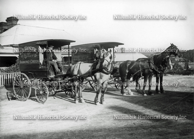 Patrick Burke's Bakers Carts in Collins Street Diamond Creek
