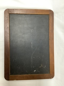 'Bluevein' brand slate chalkboard, double sided, in a wooden frame.