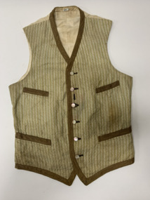 Clothing - Male waistcoat, 1900