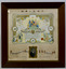 Framed ornate and hand coloured certificate presented to Grand Master Barry Kelly, from the Manchester Unity Friendly Society, 1932.