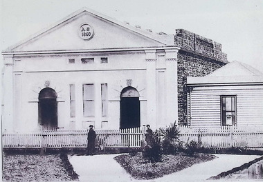 Photograph - Mechanics Institute and Reading room (timber),c 1866