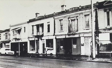 Photograph - Nelson Place, shops, 1965