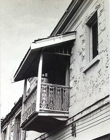 Photograph - Nelson Place, wrought iron balcony