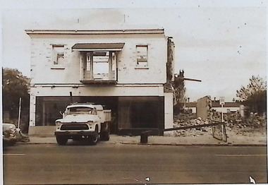 Photograph - Nelson Place, shops, 1965