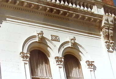 Photograph - Nelson Place, Frieze work on building