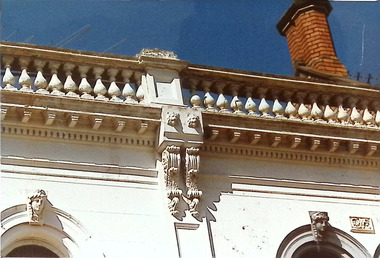 Photograph - Nelson Place, Frieze work on building