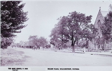 Photograph - Nelson Place, streetscape, 1920s