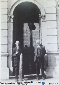 Photograph - Nelson Place, No. 205, Williamstown Advertiser Offices, c1880's