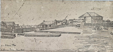 Photograph - Nelson Place, Sketch c.1840's