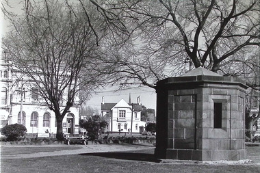 Photograph - Nelson Place, streetscape with Tide Gauge House, 1960's