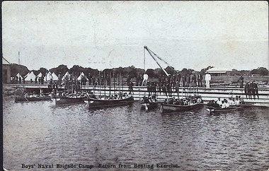 Postcard - Boys Naval Brigade Camp