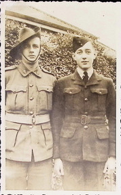 Photograph - Sergeant AH Coster, AIF & Corporal EW Coster, RAAF