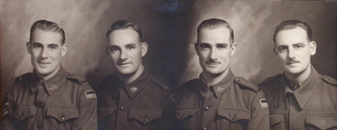 Photograph - The Kennedy Brothers, George, Jack, Frank & Keith, on leave 1939