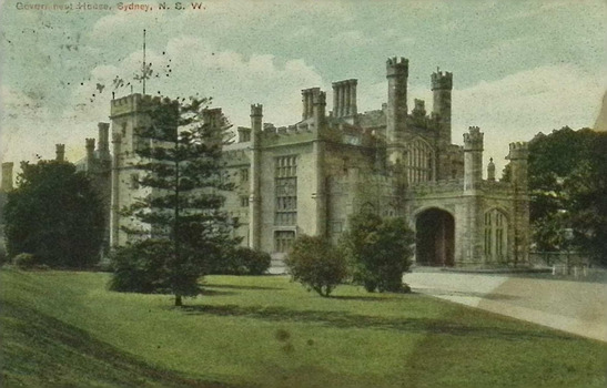 Colour Postcard - Government House, Sydney, N.S.W.