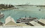 Colour postcard - Looking down the Harbour (Sydney), from Milson’s Point.