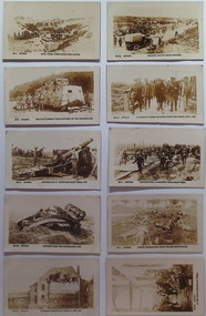 Card - Set of 10 Magpie Cigarettes Collector Cards of Australian Armed Forces in France during WWI
