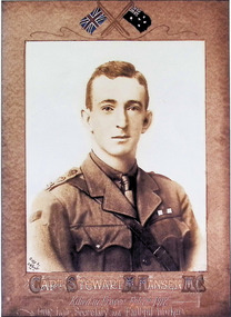 Photograph - Captain Stewart Hansen, AIF, WW1