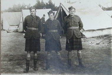 Photograph - Scottish Regiment Cadets in Kilts