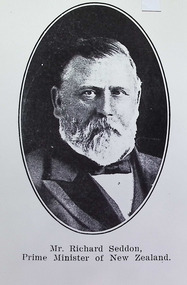 Photograph - Mr Richard Seddon, 15th Prime Minister of New Zealand, 1893-1906