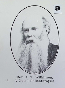Photograph - Rev J.T. Wilkinson, Anglican Minister at Holy Trinity Church