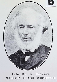 Photograph - Mr R. Jackson, Manager of Old Williamstown Railway Workshops