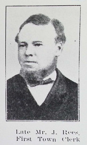 Photograph - Mr J. Rees, First Town Clerk, Williamstown