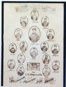 Photograph - Group portrait of the Williamstown Volunteer Fire Brigade