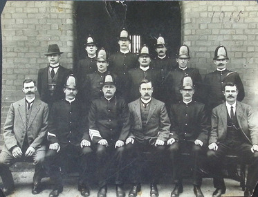 Photograph - Williamstown Police Force, 1915