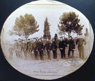 Photograph - Williamstown Volunteer Fire Brigade, with Central Fire Brigade, c.1860's
