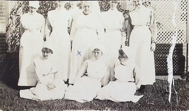 Photograph - Williamstown Hospital Nursing Staff, 1920's, Matron Pierre Humbert