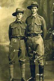 Photograph of the Moore Brothers in Cadet Militia (school cadets) Uniform