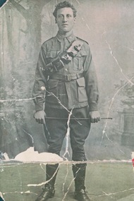 Photograph of Mr. Adde Andress Matiess COOPER in uniform, WW1 Soldier and Military Medal recipient