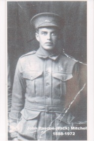 Copied Photograph Black and White of John Pascoe (Jack) Mitchell