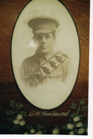 Photograph reproduction of WW1 Soldier G. W. Newbound, circa 1914-1918