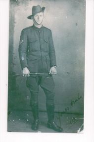 Reproduction photograph of Leslie Norman Peel WW1 Soldier in the Great War 1914-1918
