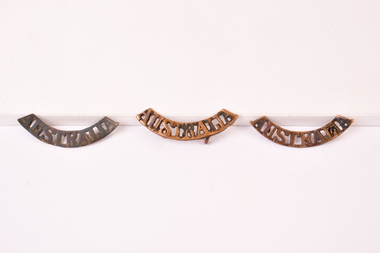 AIF Australia Brass Shoulder Epaulettes WW1, Circa 1914-1918