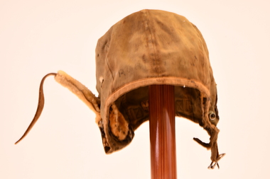 Leather Helmet WW2 RAAF - Trainee Pilot Francis Robertson, circa 1940-1945