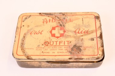Aid All Pre WW2 British First Aid Outfit Tin - White Cross, pre WW2 1940