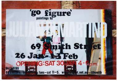 Exhibition ephemera, 'Go figure' exhibition by Julian Di Martino
