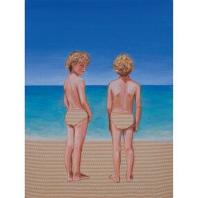 Painting, Leah Mariani, Beach bums, 2013