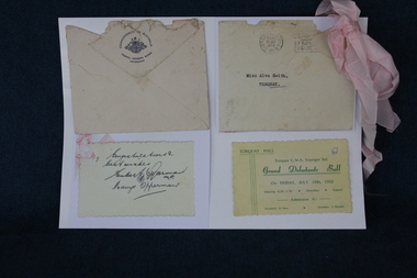 Ephemera - Ticket, Debutante Ball, 1952
