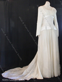 Clothing - 1956 wedding dress of Lila Elizabeth Thompson