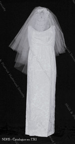 Clothing - 1967 Wedding dress of Brenda Crute, Helen Blair Frock Salon of Distinction - Bridal and evening wear specialists, 1967